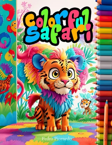 Colorful Safari Where Every Page is an Adventure: Coloring Book for Children, Filled with Different Fantastic Animals