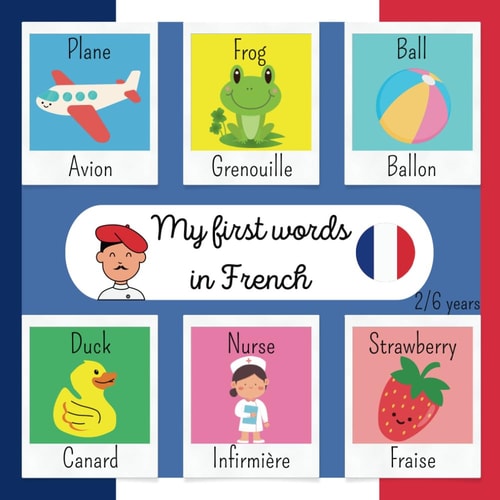 My First Words in French Make Learning French Easy for Your Children with this Playful and Colorful Book First Bilingual French-English Picture Book for Children Aged 2 to 6 Years