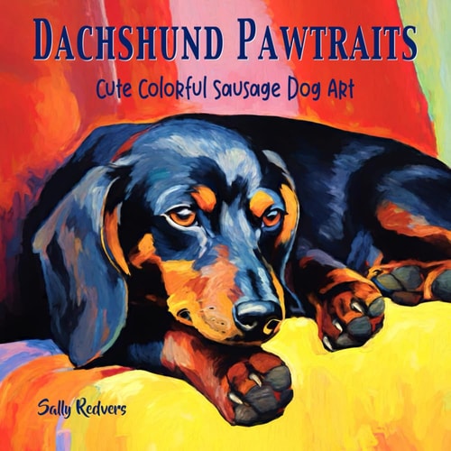 Dachshund Pawtraits, Cute Colorful Sausage Dog Art A Gift Coffee Table Book of 40 Delightful Doxie Pictures in Premium Color
