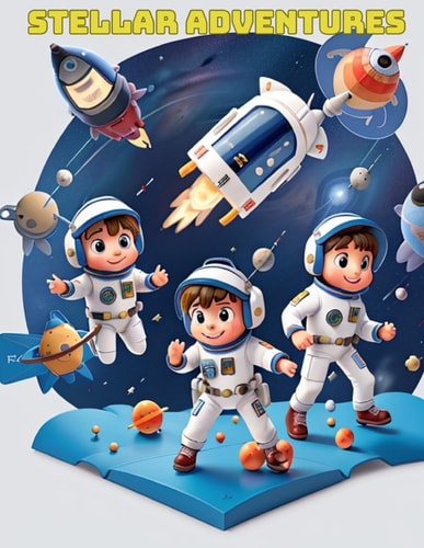Stellar Adventures Coloring Book for Little Explorers
