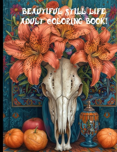 Artistic Still Lifes Adult Coloring Book