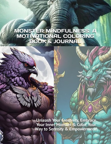 MONSTER MINDFULNESS A Motivational Coloring Book & Journal