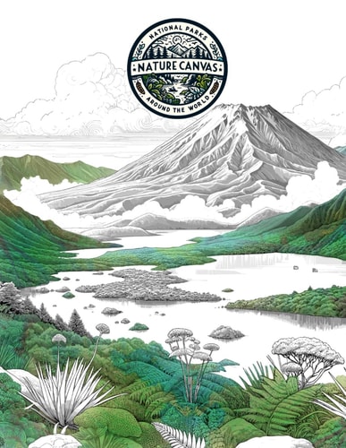 Nature Canvas An Adult Coloring Book Full of Worldwide National Parks and Their Wonders