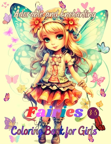 Adorable and Enchanting Fairies Coloring Book for Girls 3-5 Explore the Enchanted World of Small and Adorable Fairies