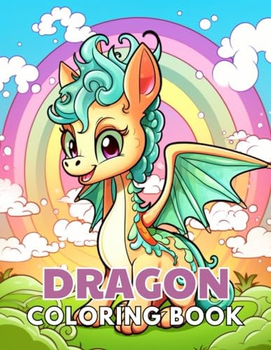 Dragon Coloring Book for Kids Stress Relief And Relaxation Coloring Pages