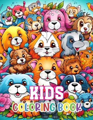 Kids Coloring Book Stress Relief, Relaxation, and Creativity Coloring Pages for All Fans