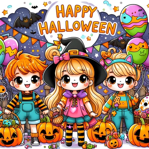 Happy Halloween A Coloring Book of Mystical and Magical Halloween Scenes