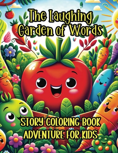 The Laughing Garden of Words Story Coloring Book Adventure for Kids Discover, Learn, and Color Tales from Talking Veggies