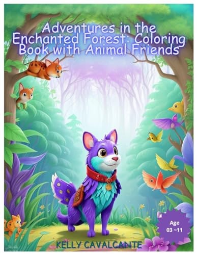 Adventures in the Enchanted Forest Coloring Book with Animal Friends