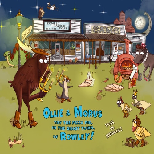 Ollie & Morus Try the Pizza Pie in the GhostTown, of Rowley! Plus Us Heniacs!