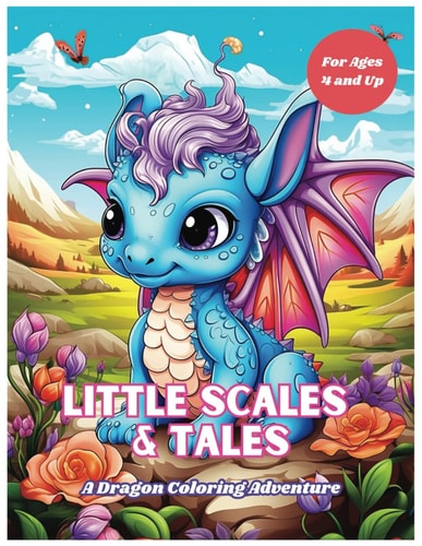 Little Scales & Tales A Dragon Coloring Adventure
