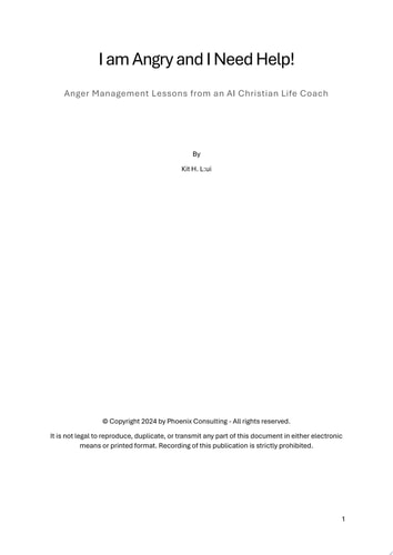 I am Angry and I Need Help! Anger Management Lessons from an AI Christian Life Coach