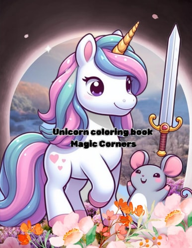 Unicorn Coloring Book Magic Corners