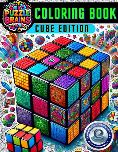 Puzzle Brains Coloring Book Cube Edition