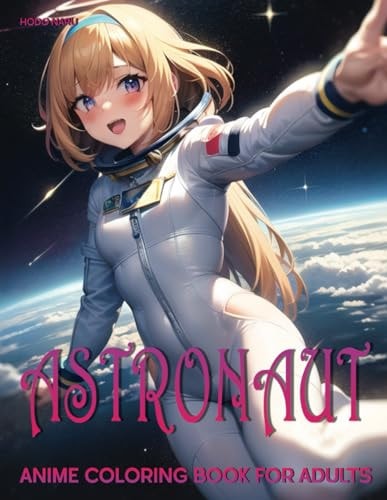 Astronaut Anime Coloring Book for Adults