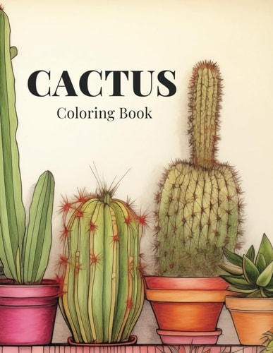 Cactus Coloring Book