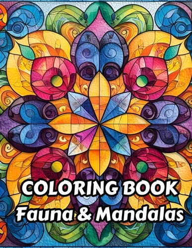 Coloring Book Fauna & Mandalas Relief Your Stress and Expand Your Creativity