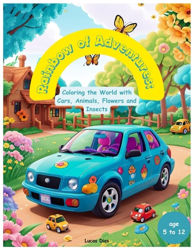 Rainbow of Adventures Coloring the World with Cars, Animals, Flowers and Insects