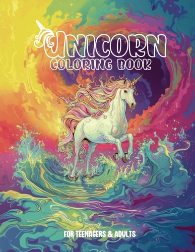 Unicorn Coloring Book Coloring Book for Teenagers & Adults For Fantasy and Unicorn Lovers With 40 Unicorn Designs Relaxing Coloring Book