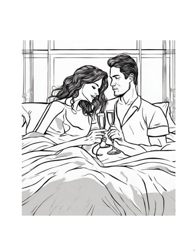 Color Me... Right There: A 120-Page Odyssey of Colorful Happiness for Adult Couples Couples Adult Coloring Book | Couples In Action