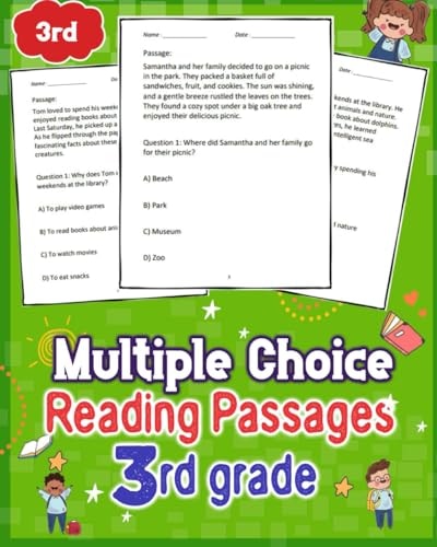 Multiple Choice Reading Passages 3rd Grade Engage 3rd Graders with Diverse Reading Passages and Multiple-choice Questions.