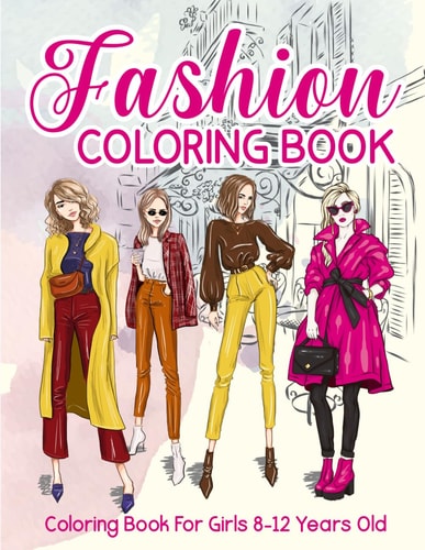Girl Fashion Coloring Book