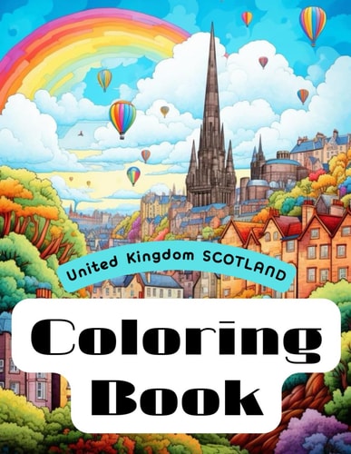 Coloring Book UK Scotland