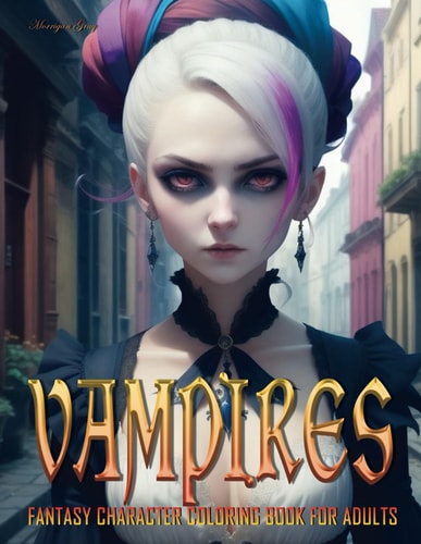 Vampires Fantasy Character Coloring Book for Adults