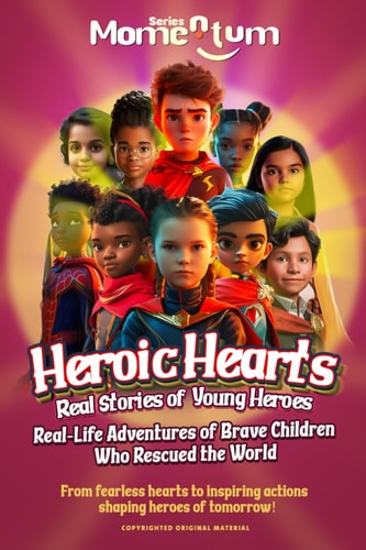 Momentum Series Heroic Hearts: Real Stories of Young Heroes, From Fearless Hearts to Inspiring Actions Shaping Heroes of Tomorrow!: Real-Life Adventures of Brave Children Who Rescued the World.