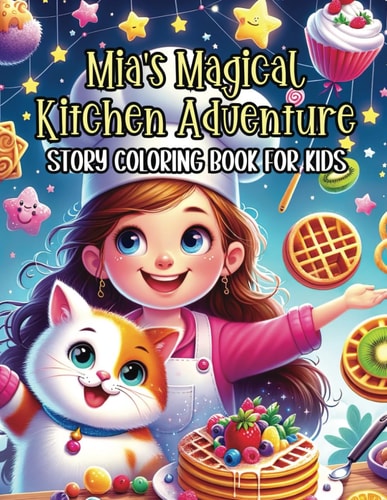 Mia's Magical Kitchen Adventure Story Coloring Book for Kids Journey on a Magical Kitchen Coloring Quest