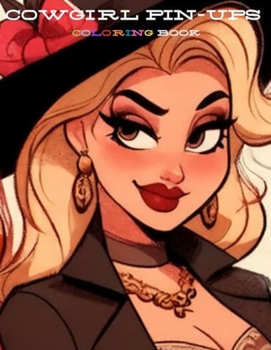 Cowgirl Pin-Ups Coloring Book