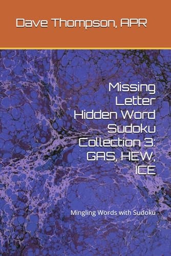 MISSING LETTER HIDDEN WORD SUDOKU COLLECTION 3 Gas, Hew, Ice