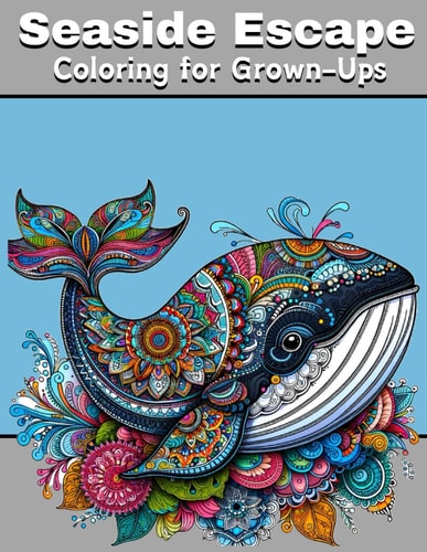 Seaside Escape Coastal Coloring for Grown-Ups