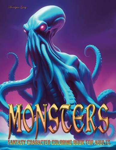Monsters Fantasy Character Coloring Book for Adults