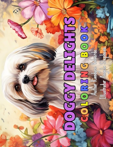 Doggy Delights Coloring Book Popular Dog Breeds
