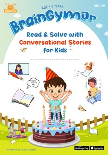 BrainGymJr Read and Solve ( 5- 6 Years) - Part 4: Learn with Short, Conversational English Stories.
