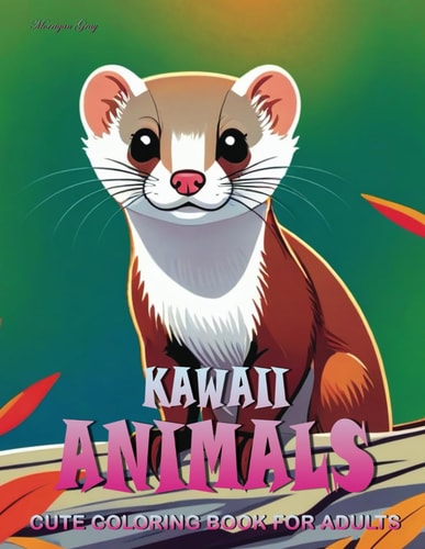 Kawaii Animals Cute Coloring Books for Adults