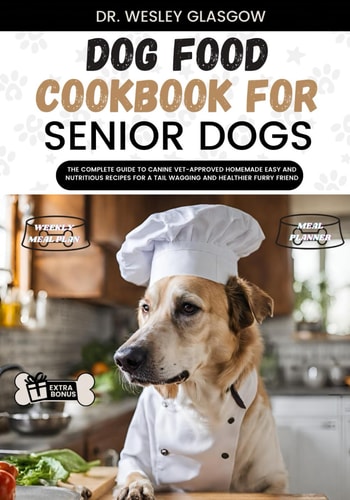 Dog Food Cookbook for Senior Dogs The Complete Guide to Canine Vet-Approved Homemade EASY and NUTRITIOUS Recipes for a Tail Wagging and Healthier Furry Friend.
