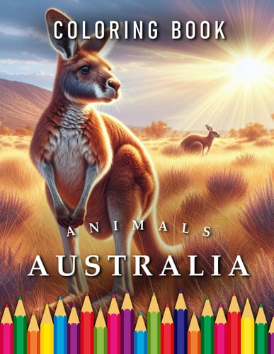 Australia Coloring Book For Adults & Children