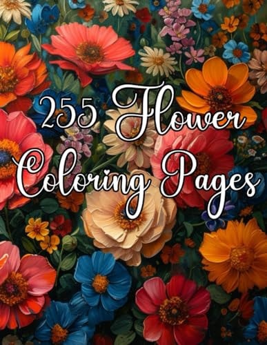 255 Flower Coloring Pages