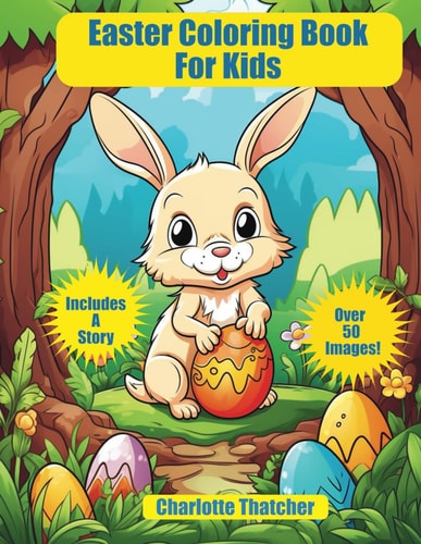 Happy Easter Coloring Book for Kids