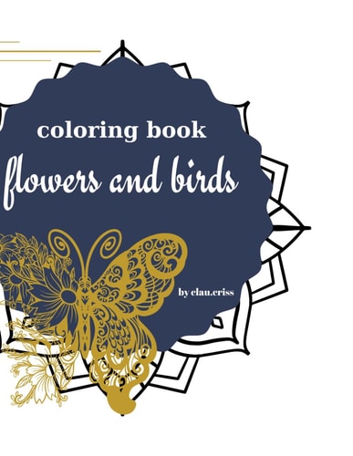 Flowers and Birds Mandala Coloring Book
