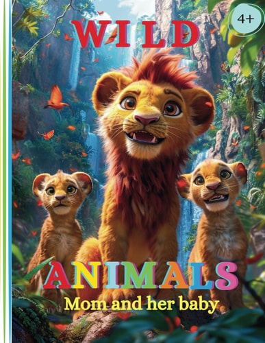 Wild AnimalsColoring Book for Kids Mom and Her Baby