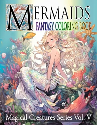 Mermaids Fantasy Coloring Book