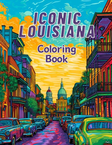 Iconic Louisiana Coloring Book
