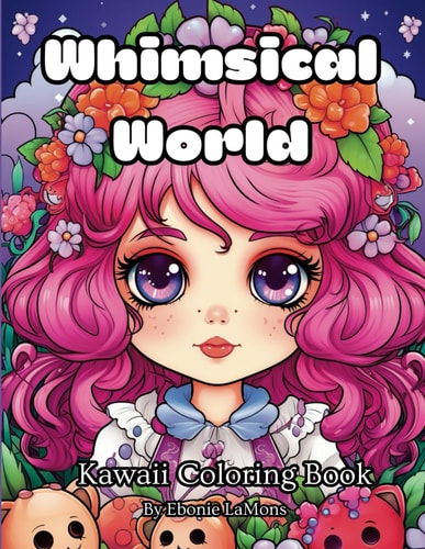 Whimsical World Kawaii Coloring Book - Adorable Characters, Fun Designs, Perfect for Relaxation and Creativity!