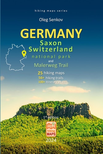 GERMANY, Saxony Switzerland National Park and Malerweg Trail, Hiking Maps