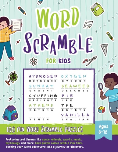 Word Scramble For Kids Ages 8-12