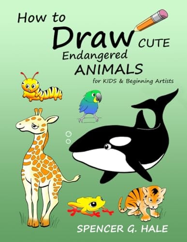 How to Draw Cute Endangered Animals For Kids & Beginning Artists