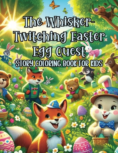 The Whisker-Twitching Easter Egg Quest Story Coloring Book for Kids Yolk-Filled Coloring Pages of Clues, Laughs, and Discoveries